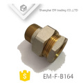 EM-F-B164 Nickel plated thread reducing brass union pipe